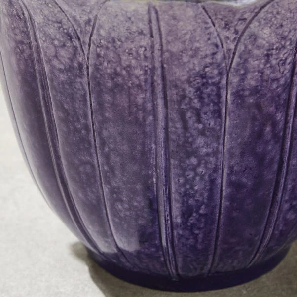 Purple Resin Lotus Flower Plant Pot 4 Purple Resin Lotus Flower Plant Pot - Image 2