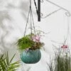 Green Resin Hanging Basket Lotus Flower Plant Pot 1 Green Resin Hanging Basket Lotus Flower Plant Pot -Home Luxe Studio 30927994