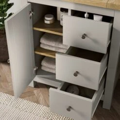 Olney 3 Drawer Bathroom Cabinet 11 Olney 3 Drawer Bathroom Cabinet -Home Luxe Studio 30928075 alt02