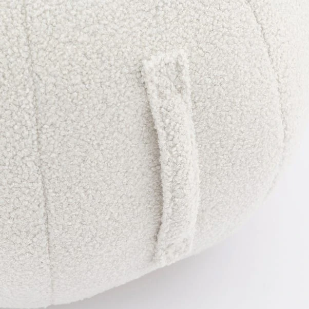 Adella Sherpa Ivory Ball Pouffe 4 Adella Sherpa Ivory Ball Pouffe - Image 2