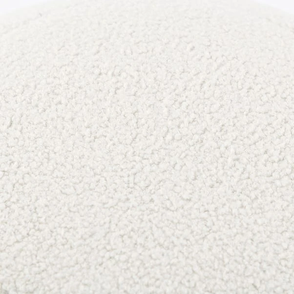 Adella Sherpa Ivory Ball Pouffe 6 Adella Sherpa Ivory Ball Pouffe - Image 4