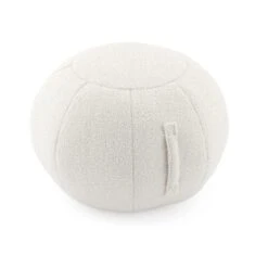 Adella Sherpa Ivory Ball Pouffe 12 Adella Sherpa Ivory Ball Pouffe -Home Luxe Studio 30928194 alt04