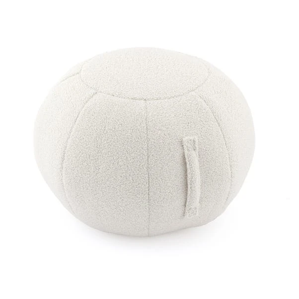 Adella Sherpa Ivory Ball Pouffe 7 Adella Sherpa Ivory Ball Pouffe - Image 5