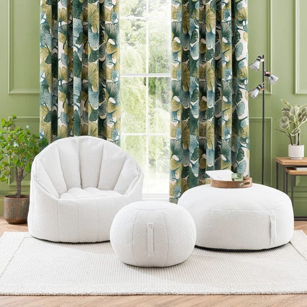 Adella Sherpa Ivory Ball Pouffe 8 Adella Sherpa Ivory Ball Pouffe - Image 6