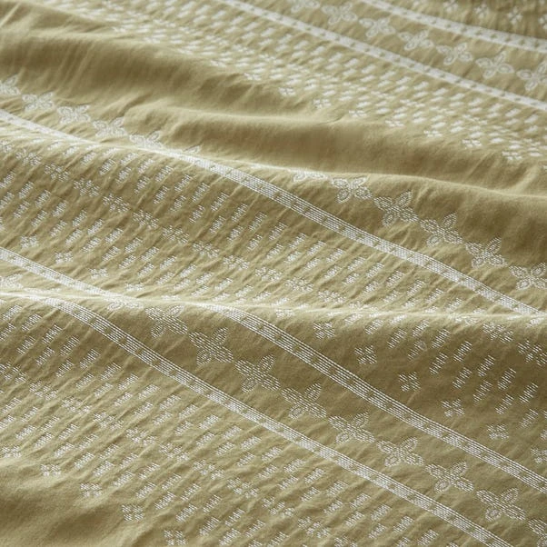 Alara Jaquard 100% Cotton Duvet Cover And Pillowcase Set 18 Alara Jaquard 100% Cotton Duvet Cover And Pillowcase Set - Image 16