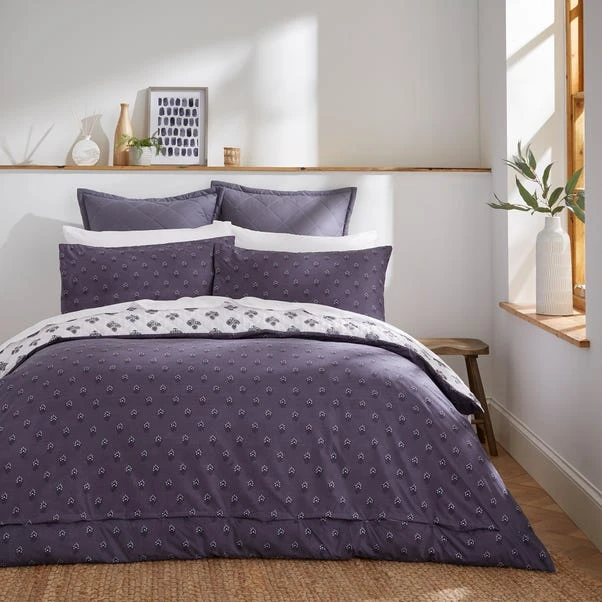 Ashwin Floral Blockprint Duvet Cover And Pillowcase Set 15 Ashwin Floral Blockprint Duvet Cover And Pillowcase Set - Image 13