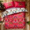 Tropical Kaleidoscope Cotton Duvet Cover & Pillowcase Set 1 Tropical Kaleidoscope Cotton Duvet Cover & Pillowcase Set -Home Luxe Studio 30928357
