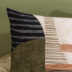 Lukas Geometric Cotton Duvet Cover & Pillowcase Set 36 Lukas Geometric Cotton Duvet Cover & Pillowcase Set -Home Luxe Studio 30928471 alt05