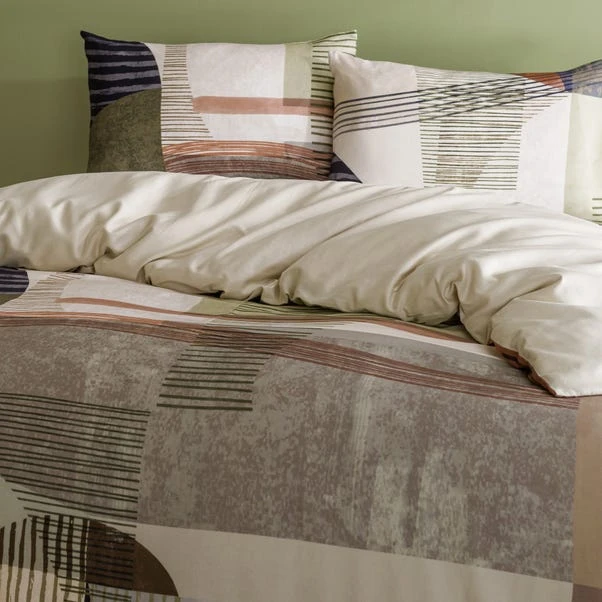 Lukas Geometric Cotton Duvet Cover & Pillowcase Set 9 Lukas Geometric Cotton Duvet Cover & Pillowcase Set - Image 7