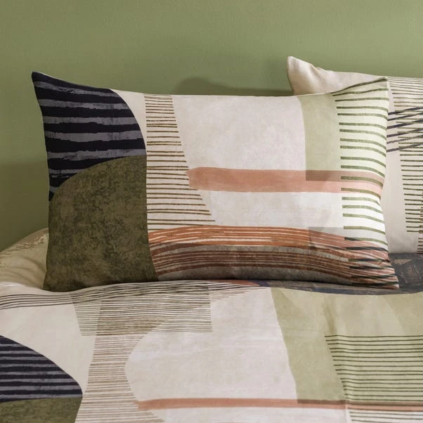 Lukas Geometric Cotton Duvet Cover & Pillowcase Set 11 Lukas Geometric Cotton Duvet Cover & Pillowcase Set - Image 9