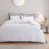 Adair Oxford Edge Duvet Cover & Pillowcase Set 1 Adair Oxford Edge Duvet Cover & Pillowcase Set -Home Luxe Studio 30928527