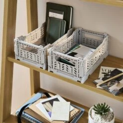 Pack Of 2 Foldable Crates 25 Pack Of 2 Foldable Crates -Home Luxe Studio 30929155