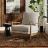 Nelson Wooly Textured Weave Occasional Armchair 1 Nelson Wooly Textured Weave Occasional Armchair -Home Luxe Studio 30929176