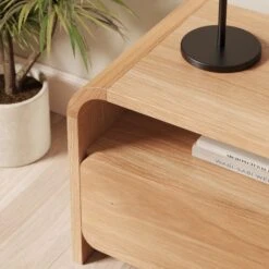 Bennett Extra Wide TV Unit For TVs Up To 70", Light Oak 12 Bennett Extra Wide TV Unit For TVs Up To 70", Light Oak -Home Luxe Studio 30929181 alt03