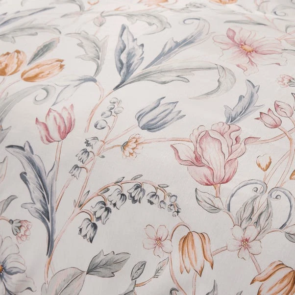 Imi Tulip Floral 144 Thread Count Cotton Duvet Cover & Pillowcase Set 17 Imi Tulip Floral 144 Thread Count Cotton Duvet Cover & Pillowcase Set - Image 15