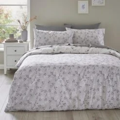 Moonlight Floral 144 Thread Count Reversible Duvet Cover & Pillowcase Set 24 Moonlight Floral 144 Thread Count Reversible Duvet Cover & Pillowcase Set -Home Luxe Studio 30929325 alt02