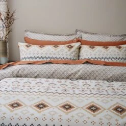Jabari Aztec 144 Thread Count Reversible Duvet Cover & Pillowcase Set 29 Jabari Aztec 144 Thread Count Reversible Duvet Cover & Pillowcase Set -Home Luxe Studio 30929335 alt07