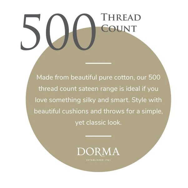 Dorma Luxurious & Silky 500 Thread Count Cotton Sateen Valance Sheet 22 Dorma Luxurious & Silky 500 Thread Count Cotton Sateen Valance Sheet - Image 20