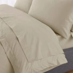 Hotel 230 Thread Count Percale 100% Cotton Flat Sheet 38 Hotel 230 Thread Count Percale 100% Cotton Flat Sheet -Home Luxe Studio 30929756