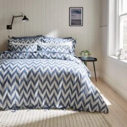 Tazman Wave 100% Cotton Duvet Cover And Pillowcase Set 29 Tazman Wave 100% Cotton Duvet Cover And Pillowcase Set -Home Luxe Studio 30929845