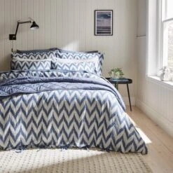 Tazman Wave 100% Cotton Duvet Cover And Pillowcase Set 34 Tazman Wave 100% Cotton Duvet Cover And Pillowcase Set -Home Luxe Studio 30929845 alt07