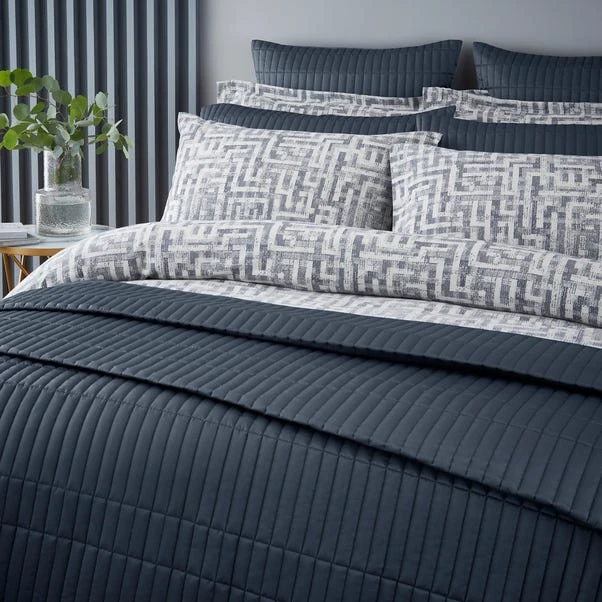 Indus Geo Jacquard 100% Cotton Duvet Cover And Pillowcase Set 11 Indus Geo Jacquard 100% Cotton Duvet Cover And Pillowcase Set - Image 9