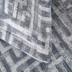 Indus Geo Jacquard 100% Cotton Duvet Cover And Pillowcase Set 32 Indus Geo Jacquard 100% Cotton Duvet Cover And Pillowcase Set -Home Luxe Studio 30929897 alt05