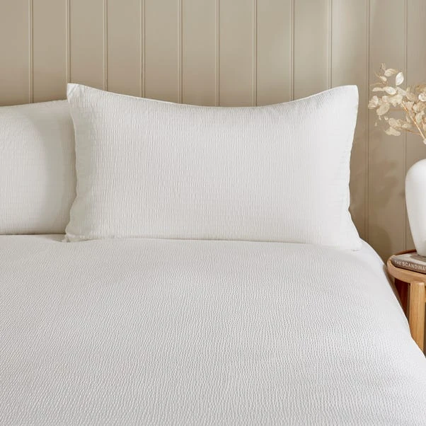Larken Seersucker Standard Pillowcase Pair 3 Larken Seersucker Standard Pillowcase Pair