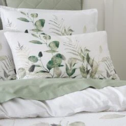 Foliage Seersucker Duvet Cover And Pillowcase Set 23 Foliage Seersucker Duvet Cover And Pillowcase Set -Home Luxe Studio 30929967 alt01