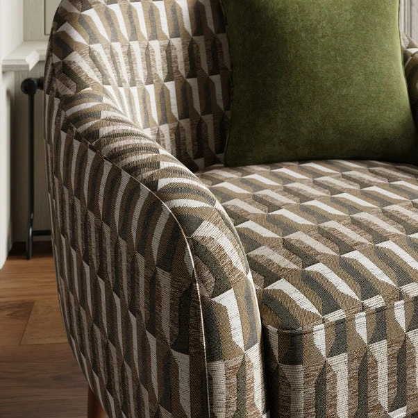 Kaspar Regents Jacquard Tub Chair 6 Kaspar Regents Jacquard Tub Chair - Image 4