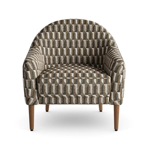Kaspar Regents Jacquard Tub Chair 9 Kaspar Regents Jacquard Tub Chair - Image 7