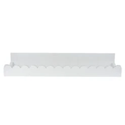 White Scalloped Shelf