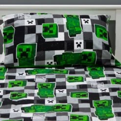 Minecraft Block Check Single Duvet Cover And Pillowcase Set -Home Luxe Studio 30931054 alt03