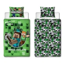 Minecraft Block Check Single Duvet Cover And Pillowcase Set -Home Luxe Studio 30931054 alt05