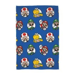 Super Mario Circles Fleece Blanket 11 Super Mario Circles Fleece Blanket -Home Luxe Studio 30931062 alt04