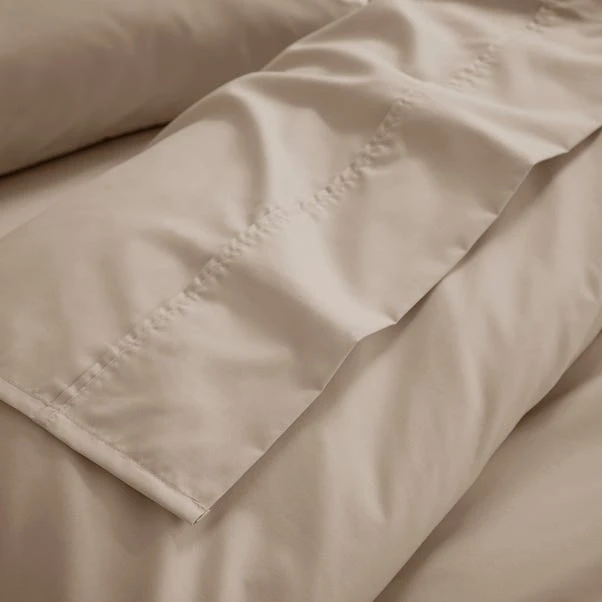 Dorma Crisp & Fresh 400 Thread Count Egyptian Cotton Percale Flat Sheet 6 Dorma Crisp & Fresh 400 Thread Count Egyptian Cotton Percale Flat Sheet - Image 4