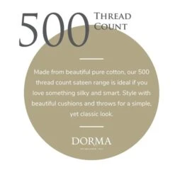 Dorma Luxurious & Silky 500 Thread Count Cotton Sateen Fitted Sheet 26 Dorma Luxurious & Silky 500 Thread Count Cotton Sateen Fitted Sheet -Home Luxe Studio 30931181 alt08