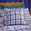 Sophie Robinson Breezy Gingham Square Cushion 2 Sophie Robinson Breezy Gingham Square Cushion -Home Luxe Studio 30931517
