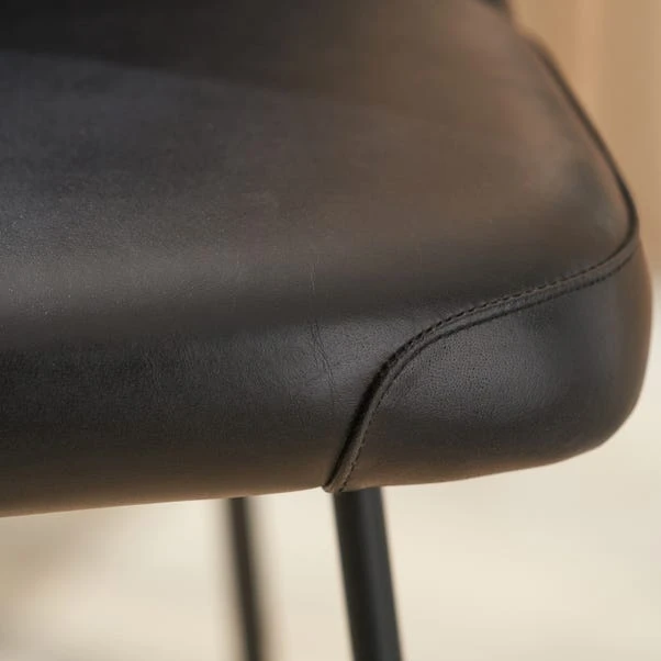 Camillo Diamond Back Bar Stool, Leather 12 Camillo Diamond Back Bar Stool, Leather - Image 10