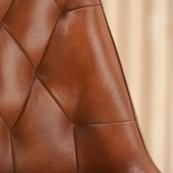 Camillo Diamond Back Bar Stool, Leather 5 Camillo Diamond Back Bar Stool, Leather - Image 3