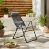 Helsinki Charcoal Garden Chair 1 Helsinki Charcoal Garden Chair -Home Luxe Studio 30931608