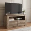 Canyon Oak 2 Drawer TV Unit For TVs Up To 44"