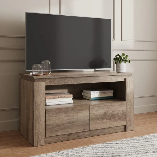 Canyon Oak 2 Drawer TV Unit For TVs Up To 44" 3 Canyon Oak 2 Drawer TV Unit For TVs Up To 44"