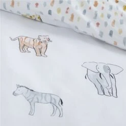 Bianca Zoo Animals 100% Cotton Duvet Cover And Pillowcase Set 34 Bianca Zoo Animals 100% Cotton Duvet Cover And Pillowcase Set -Home Luxe Studio 30931766 alt04