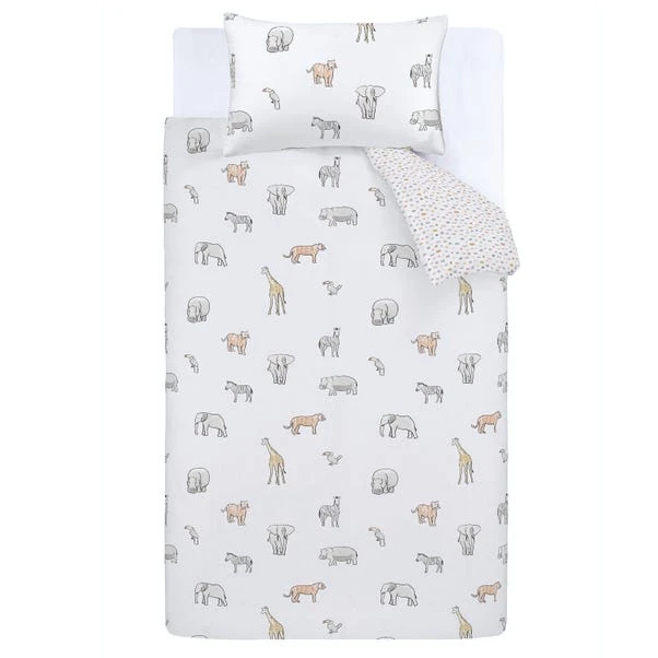 Bianca Zoo Animals 100% Cotton Duvet Cover And Pillowcase Set 19 Bianca Zoo Animals 100% Cotton Duvet Cover And Pillowcase Set - Image 17