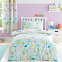 Catherine Lansfield Dinosaur Friends Duvet Cover And Pillowcase Set -Home Luxe Studio 30931785 alt02