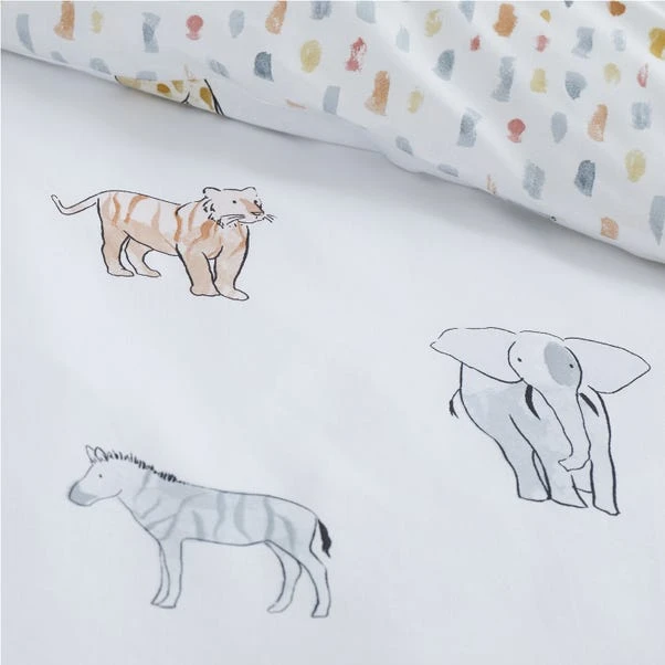 Bianca Zoo Animals 100% Cotton Duvet Cover And Pillowcase Set 5 Bianca Zoo Animals 100% Cotton Duvet Cover And Pillowcase Set - Image 3