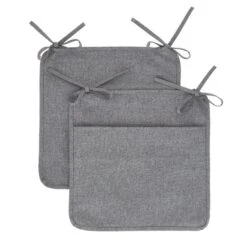 Set Of 2 Grey Water Resist Seat Covers -Home Luxe Studio 30931860 alt05