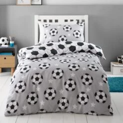Catherine Lansfield Football Stars Brushed Cotton Duvet Cover And Pillowcase Set 32 Catherine Lansfield Football Stars Brushed Cotton Duvet Cover And Pillowcase Set -Home Luxe Studio 30931923
