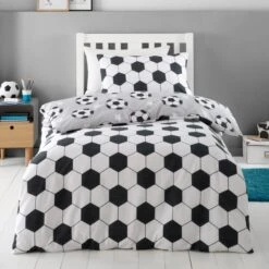 Catherine Lansfield Football Stars Brushed Cotton Duvet Cover And Pillowcase Set 34 Catherine Lansfield Football Stars Brushed Cotton Duvet Cover And Pillowcase Set -Home Luxe Studio 30931923 alt02